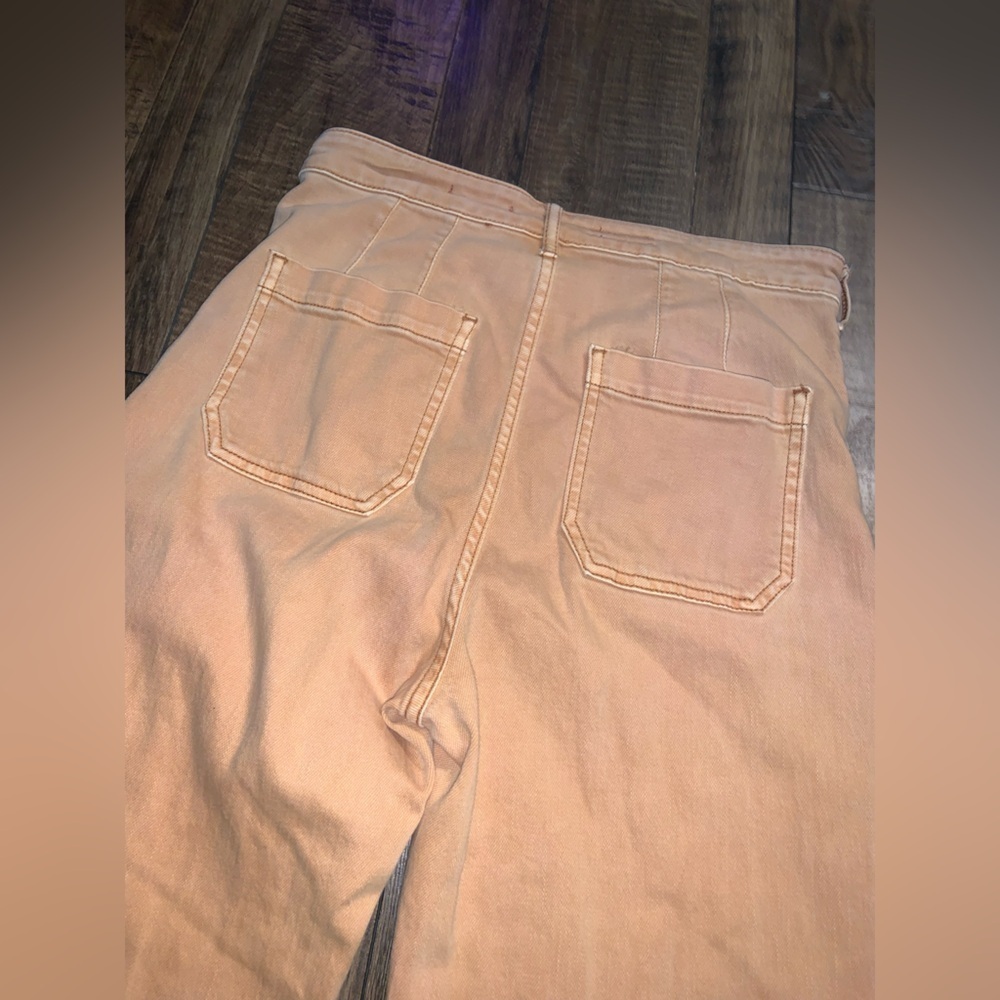 Pilcro The Column Straight Jeans in orange fall boho denim Anthropologie barrel - Picture 11 of 11